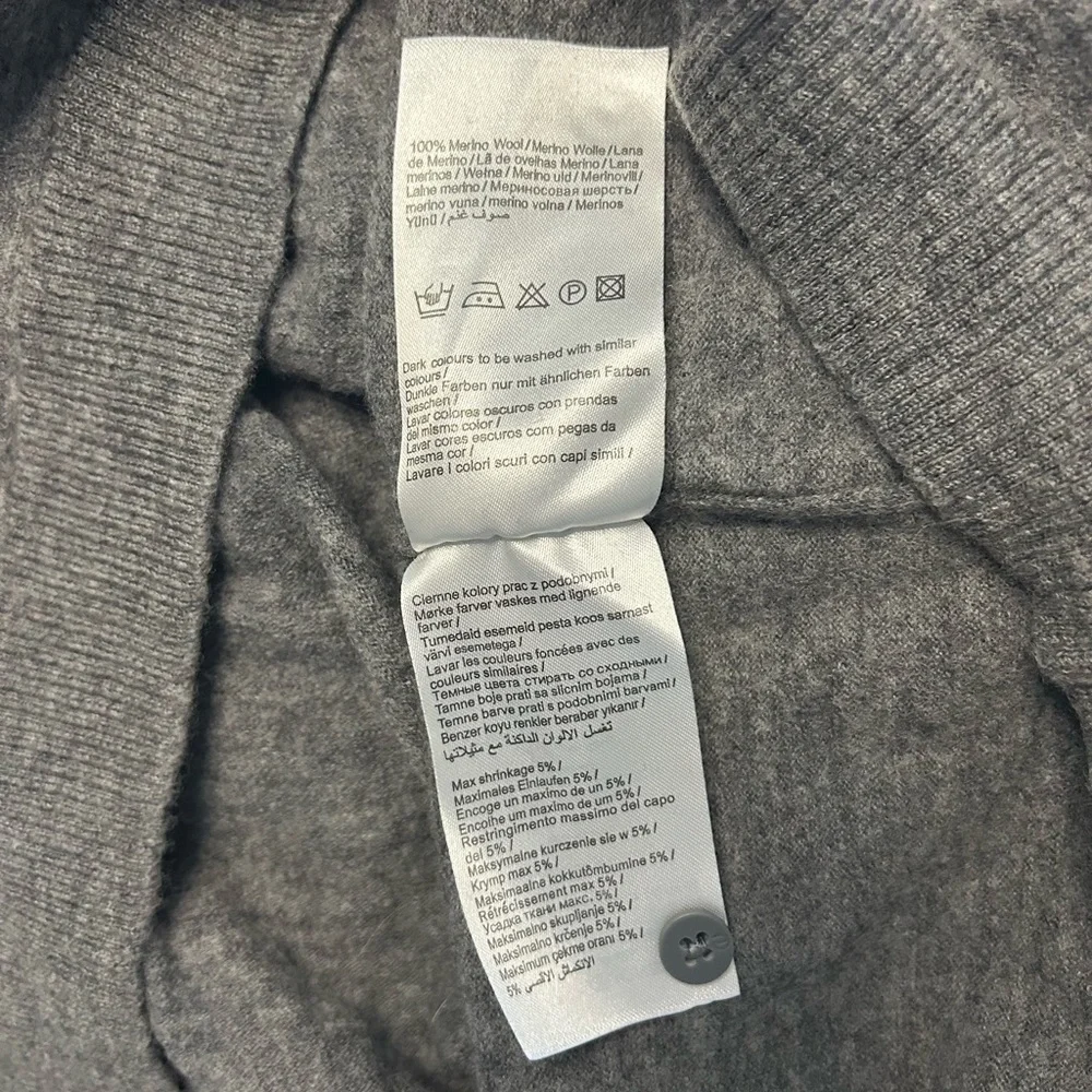 Merino Wool Sweater in Charcoal - Picture 6 of 6